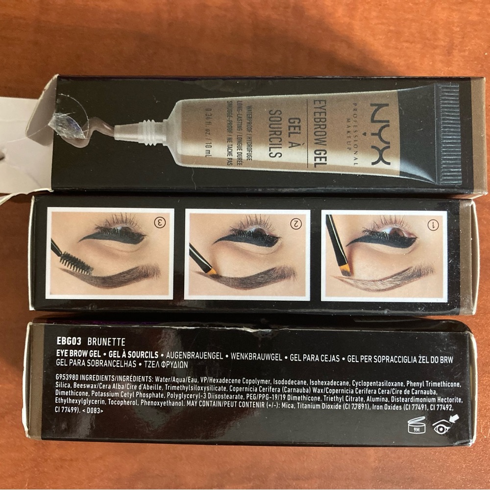 NYX - 3 pc Brunette Eyebrow Gel